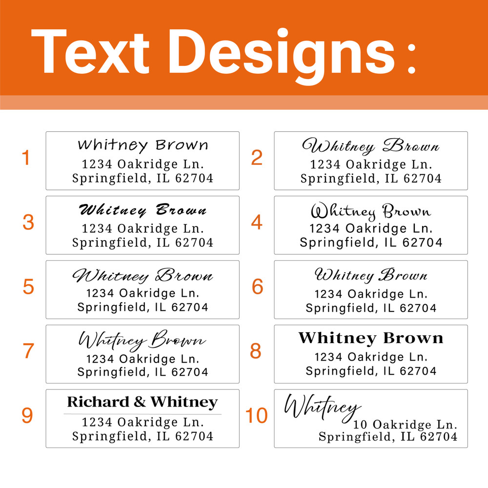 Custom Address Labels on Roll Wedding Invitation Return Address Stickers
