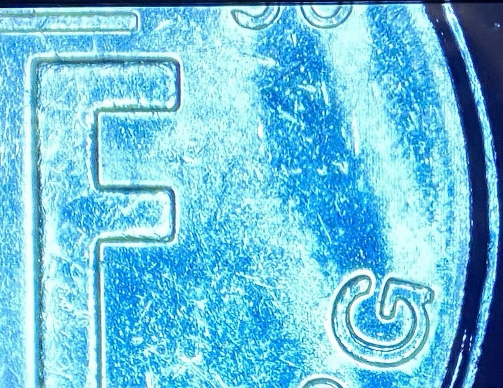 1990 Luxembourg 1 Franc Multi-Die Crack Errors