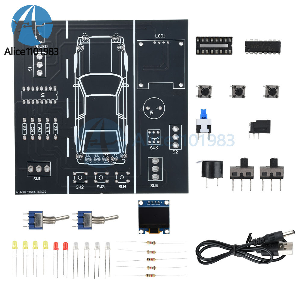 DIY Car Driving Simulation Soldering Practice Kit Electronic Kit Solder Learn