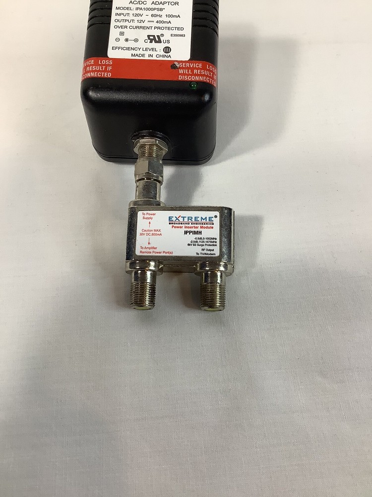 Extreme Broadband Infinity Premise AC/DC power Adaptor IPA1000PSB & Module IPPIM