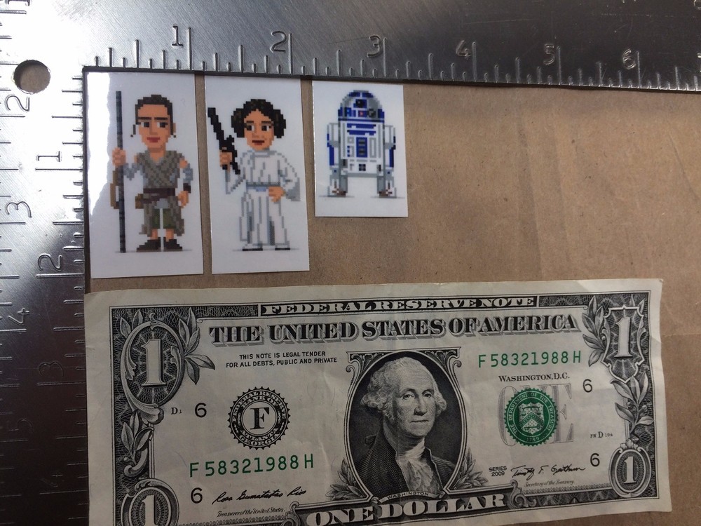 (Lot of 2) Code With The Force Stickers Star Wars Coding Projects Rey Leia R2-D2