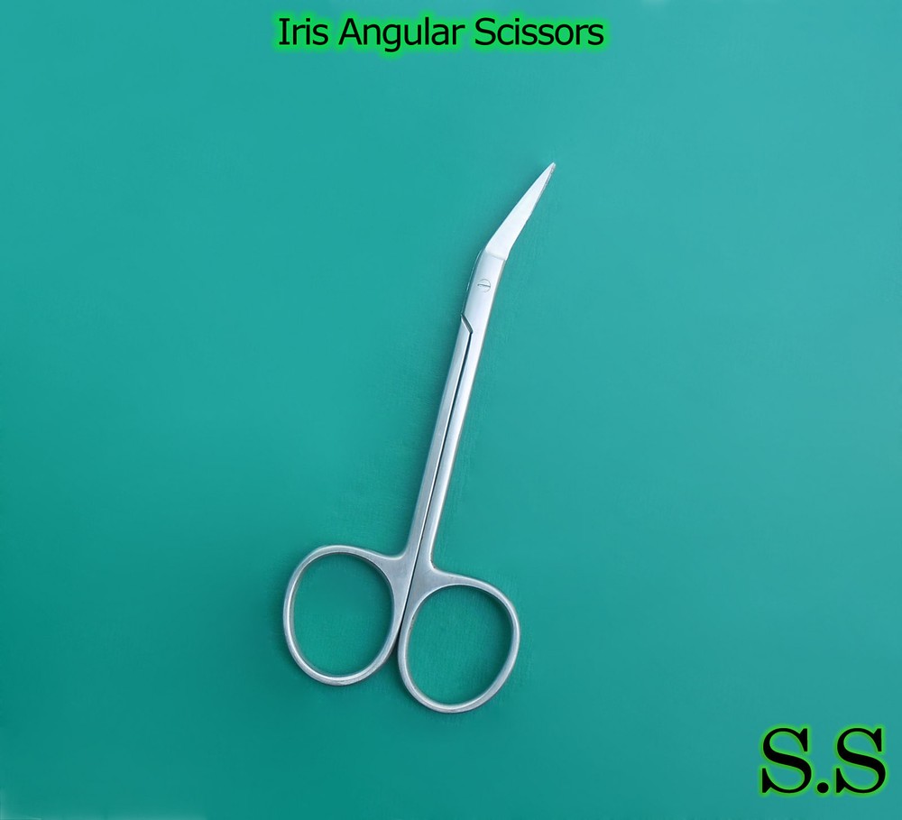 10 Iris Angular Scissors Surgical Dental Ent Instrument