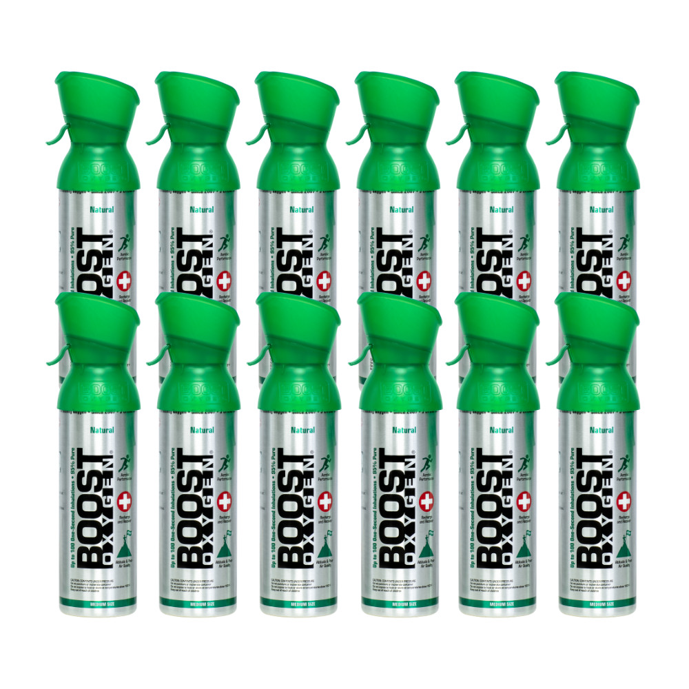 Boost Oxygen Medium Natural 5L Canister | Respiratory Support for Aerobic