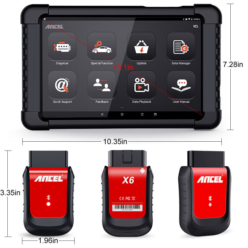 10" Android Bidirectional ODB2 Scanner Bluetooth All System OBD2 Diagnostic Tool
