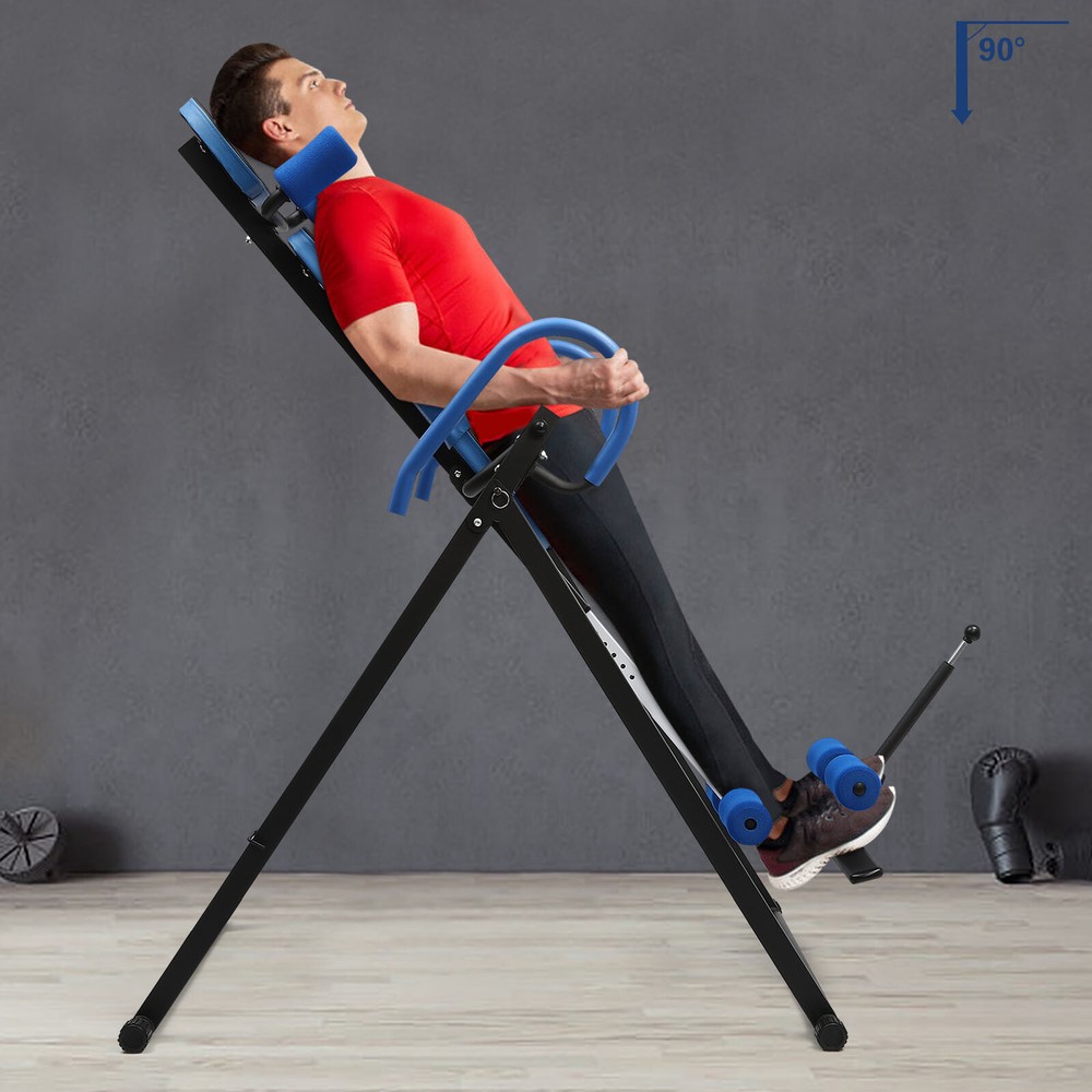 Inversion Table 330 Lbs Capacity Strength Training Inversion Bench W/ Safe Belt