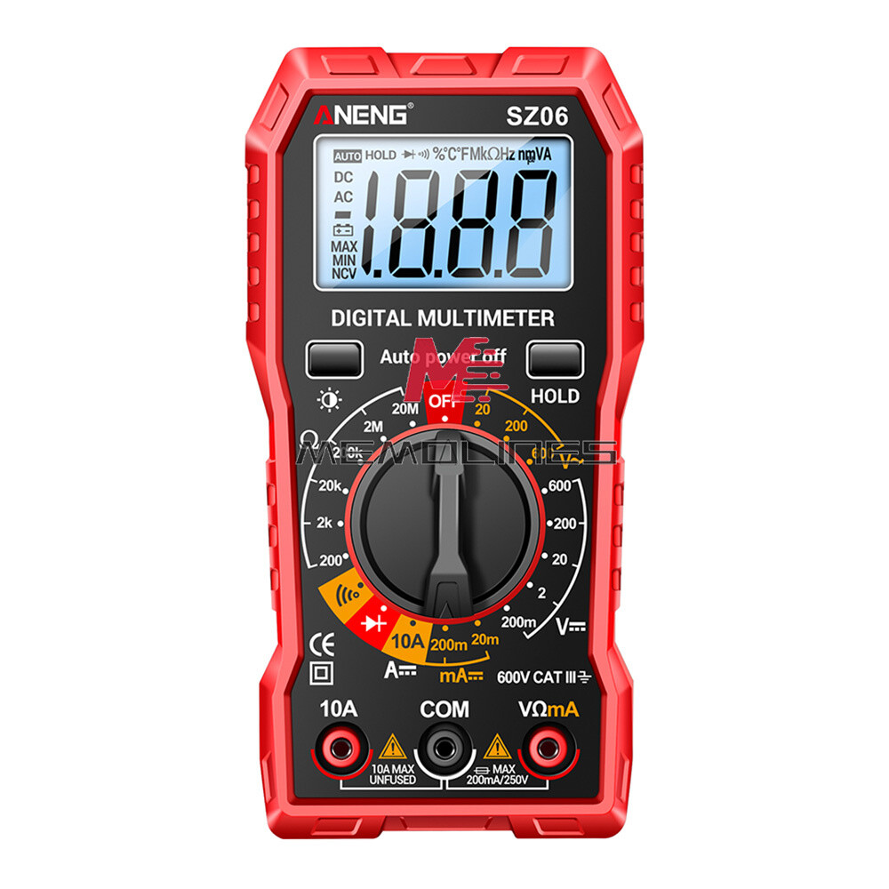 ANENG LCD Digital Multimeter Voltmeter 2000 Count AC/DC Ammeter Voltmeter Meter
