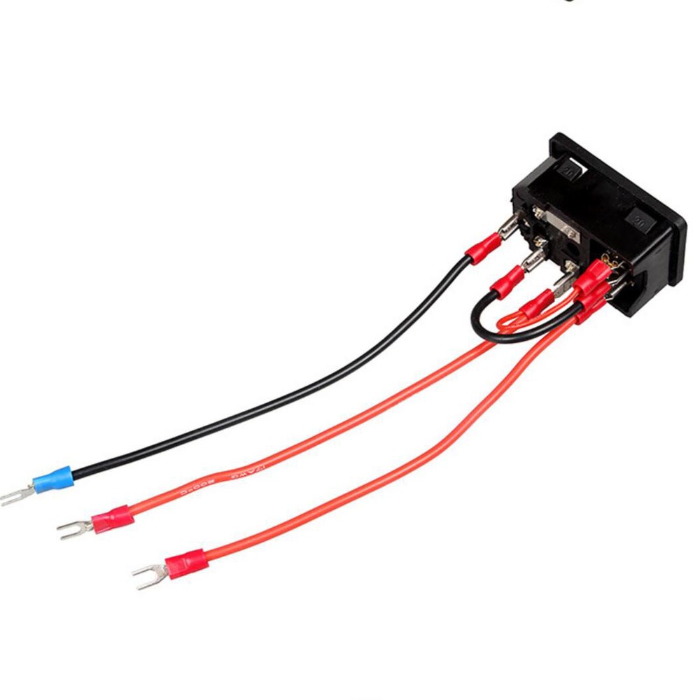 1PC Power Switch Socket Module 220V/110V 10A With Fuse For 3D Printer Parts