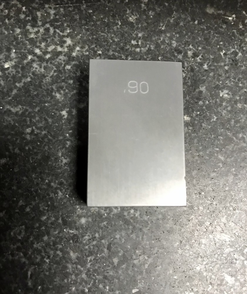 .9000 CARBIDE Gage Block Grade 2 Rectangular SOLID CARBIDE 2 Small Chips