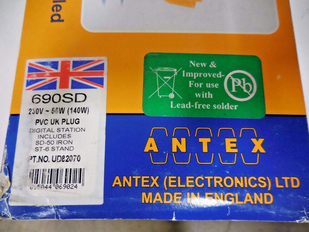 Antex Electronics Ltd. 690-SD, UD82070 Temperature Controlled Soldering Station