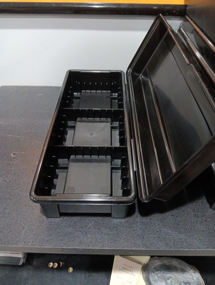 Cassette Tape Plastic Boxes With Lids Stackable Alpha Vintage Tape Storage