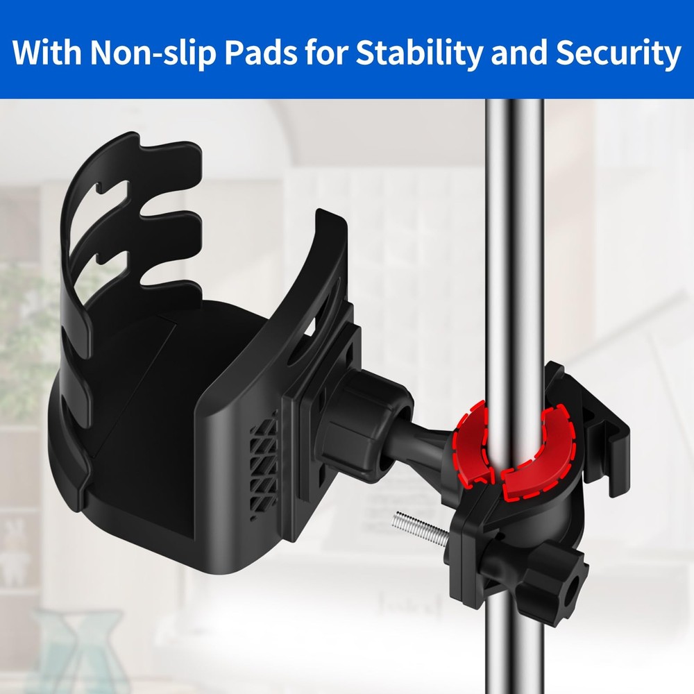 Adjustable 360 Degree Mic Stand Drink Holder Clamp