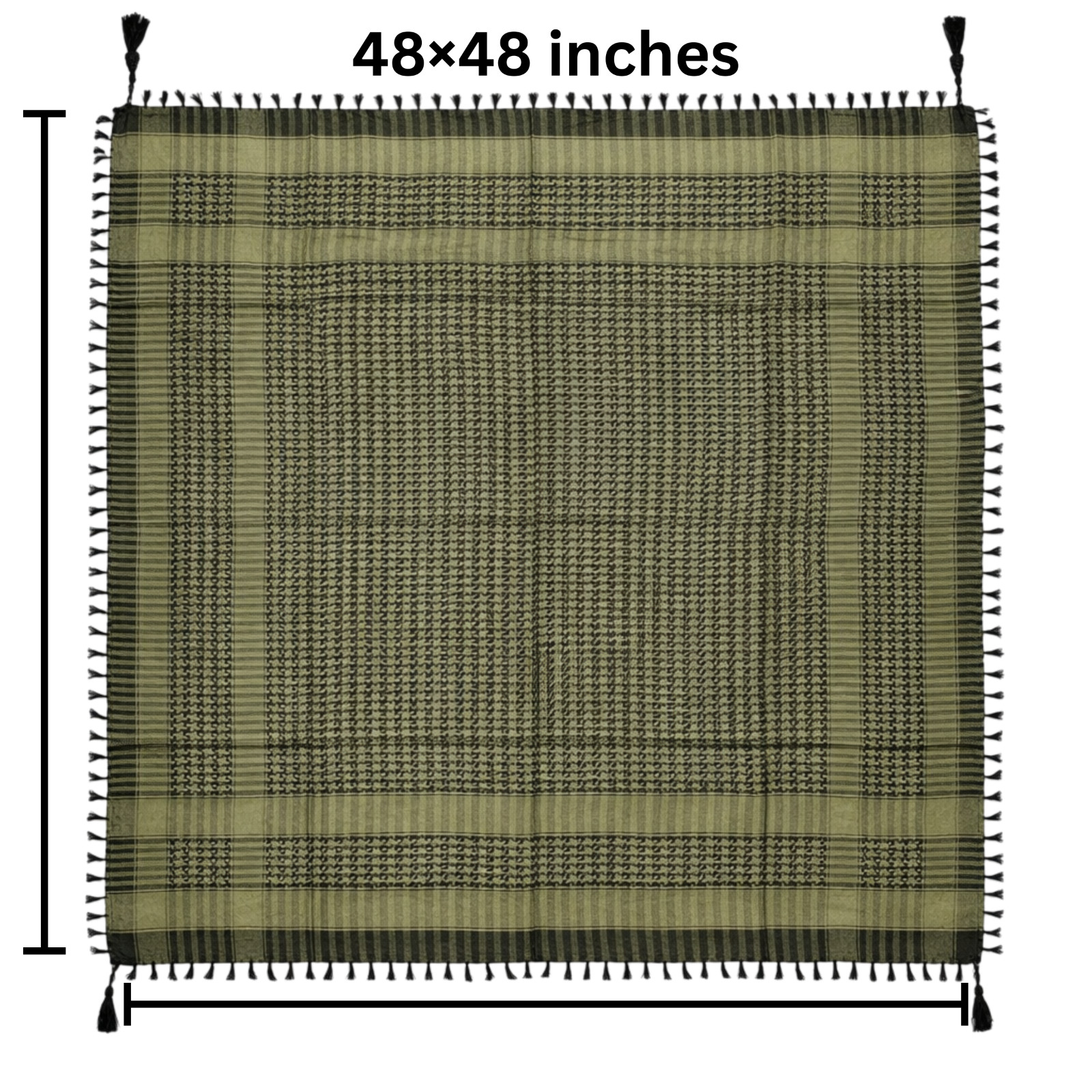 Military Shemagh Tactical Desert Scarf – Soft Woven Cotton Keffiyeh Head Wrap