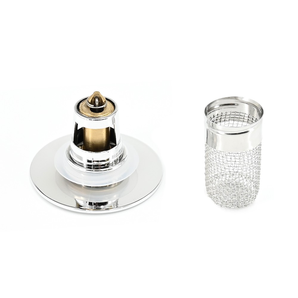 4 PACK Bathroom Sink Stopper Hair Catcher Pop Up Sink Drain Strainer 304 Filter