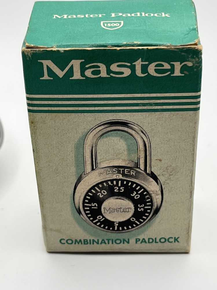 Master Combination Padlock 1500 Vintage Original Box