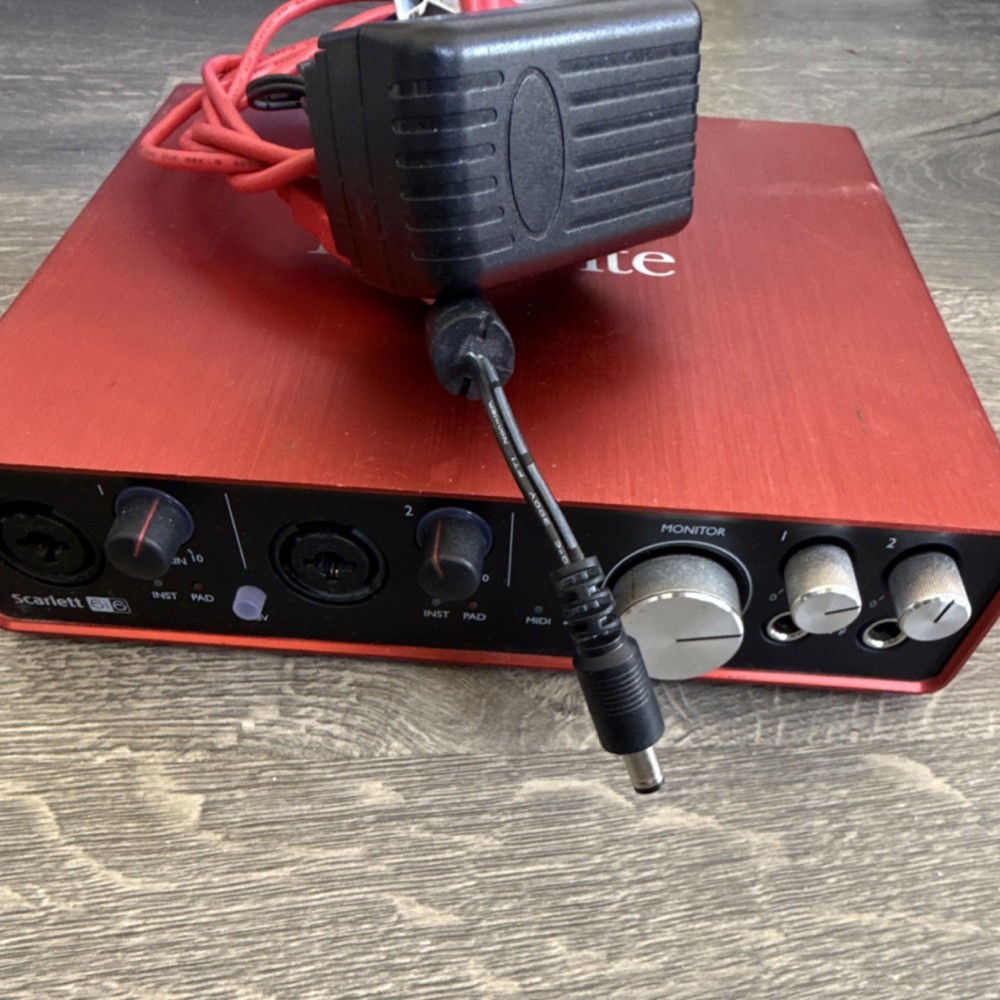 Focusrite Scarlett 6i6 USB Audio Interface, 4 Line Inputs, MIDI, PC/Mac