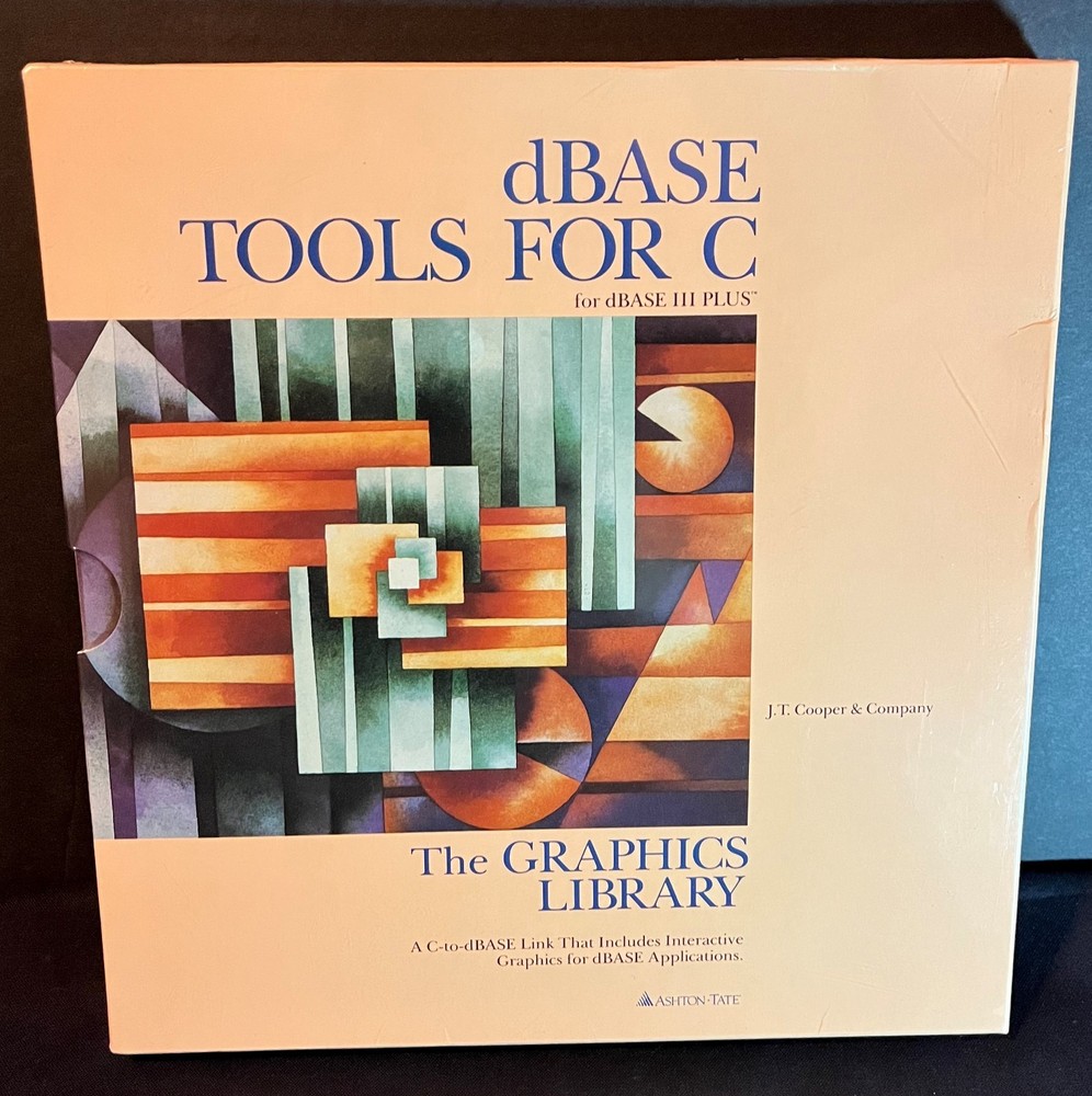 dBASE Tools for C, for dBASE III PLUS - Graphics Library (Ashton-Tate) *Sealed*