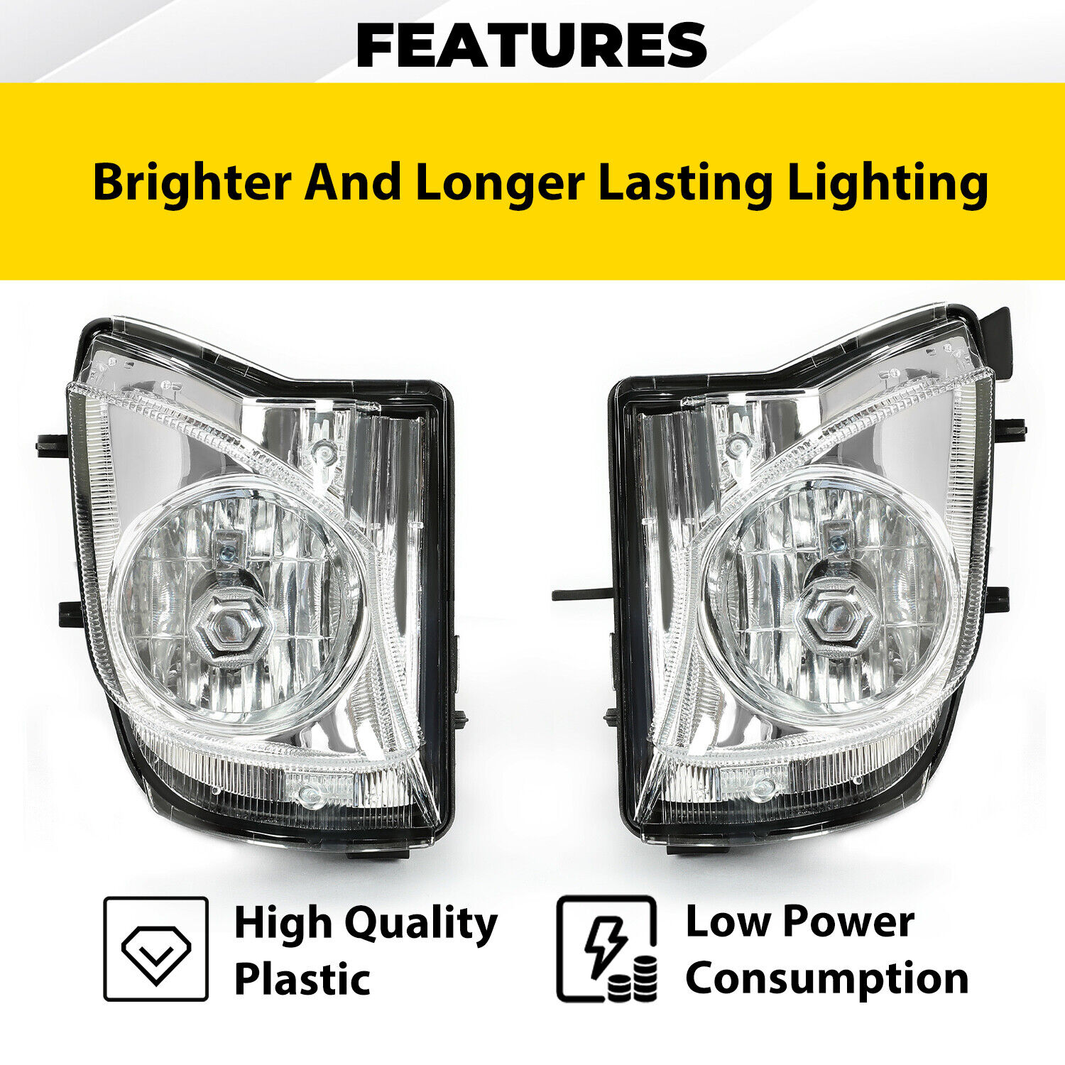 Pair Fog Lights For 2006-2010 Lexus IS250 IS350 Clear Lens Bumper Lamp HB4 Bulbs