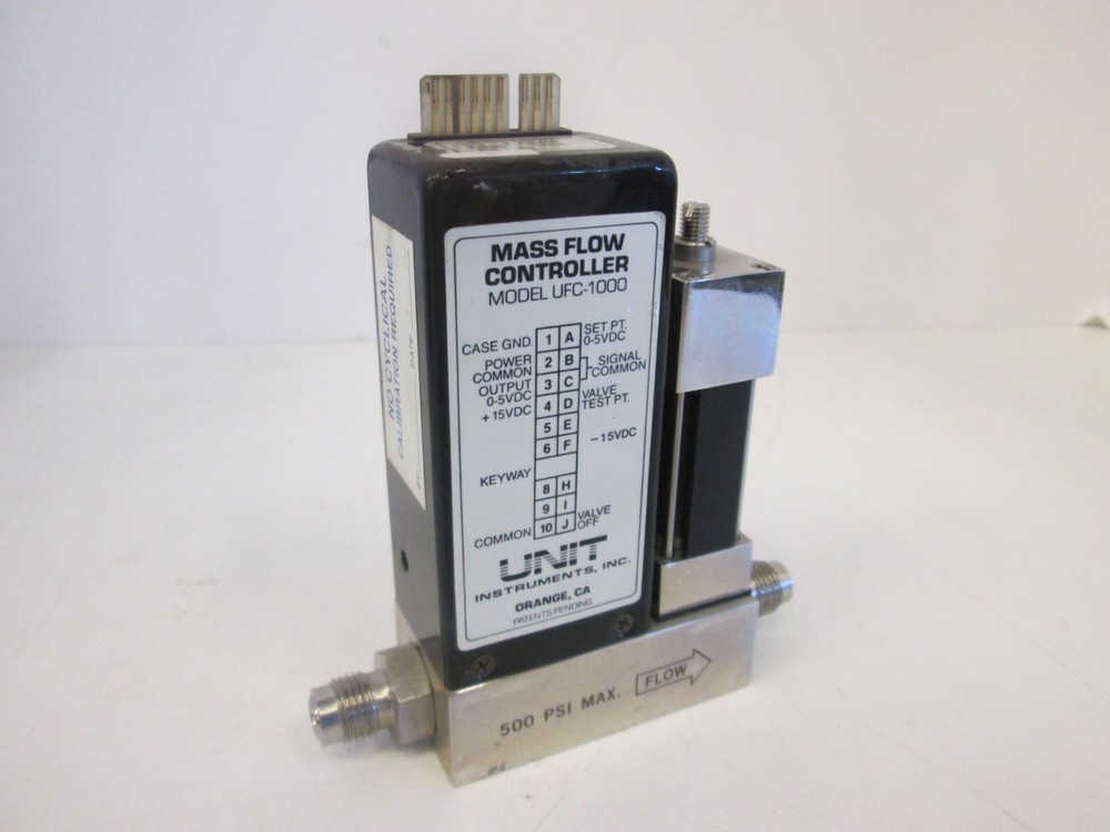 Unit Instruments, UFC-1000, Mass Flow Controller, 10 SLM, O2, Used
