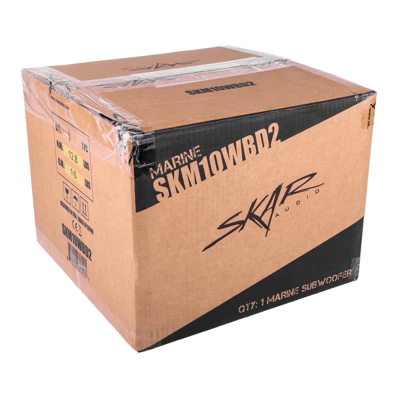 NEW SKAR AUDIO SKM10WBD2 10" 1000W MAX POWER DUAL 2 OHM MARINE SUBWOOFER (BLACK)