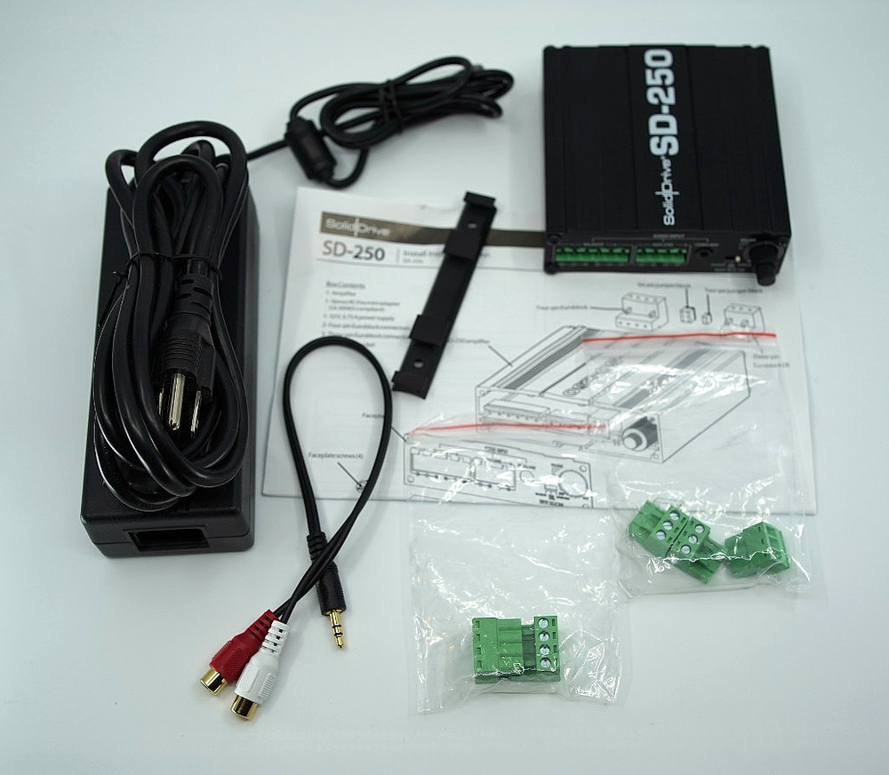 Soliddrive SD250 2-Channel Class D Mini Amplifier with Built-In EQ