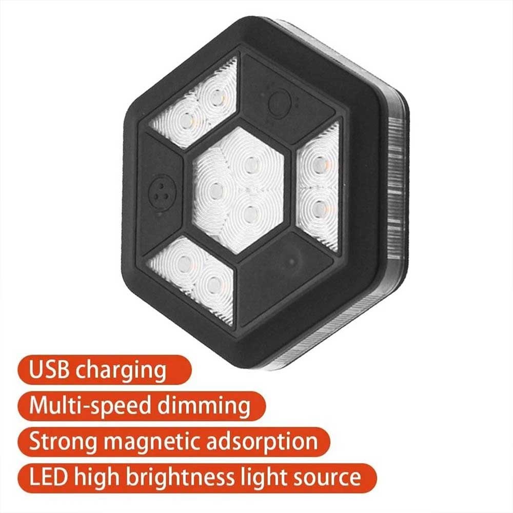 360° Rotating LED Magnetic Car Warning Light - Flashing