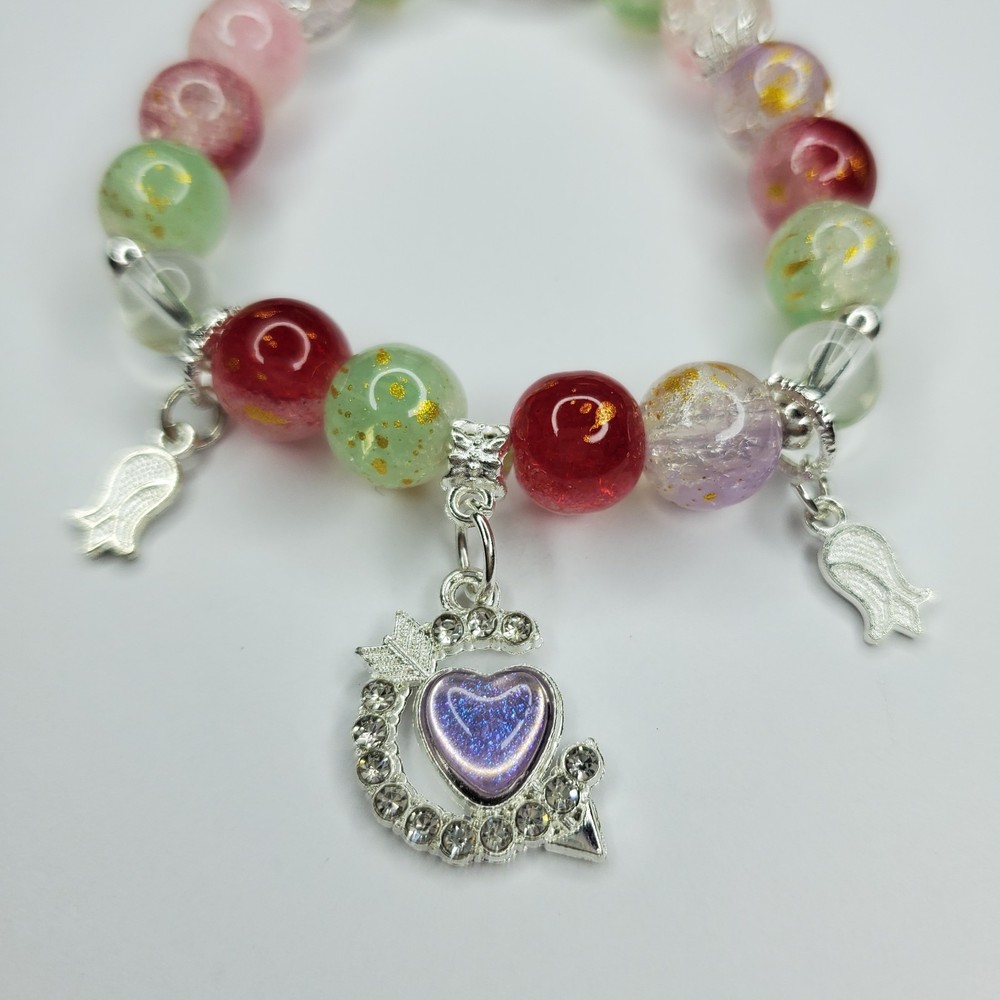 Hand crafted artisan unique gemstone bracelet