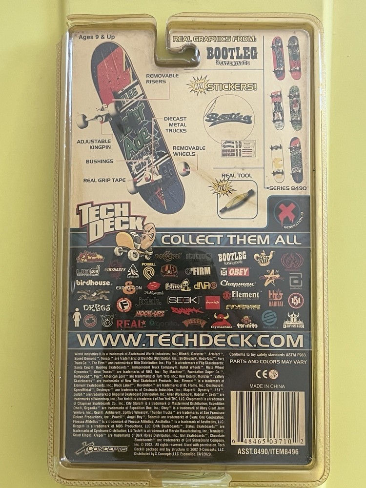 Tech Deck Bootleg Skateboards Generation 10