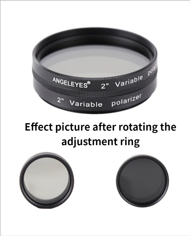2'' Filter Variable Polarizing for Astronomy Monocular Telescope & Eyepiece