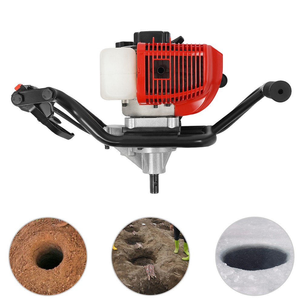 2HP 2-Stroke Gas Powered Hole Digger Motor 52CC Digging Drilling Engine