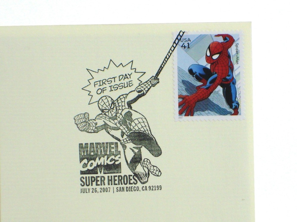 Spider-Man Gold Edition USPS Stamp First Day Issue Marvel Comics Heroes 2007