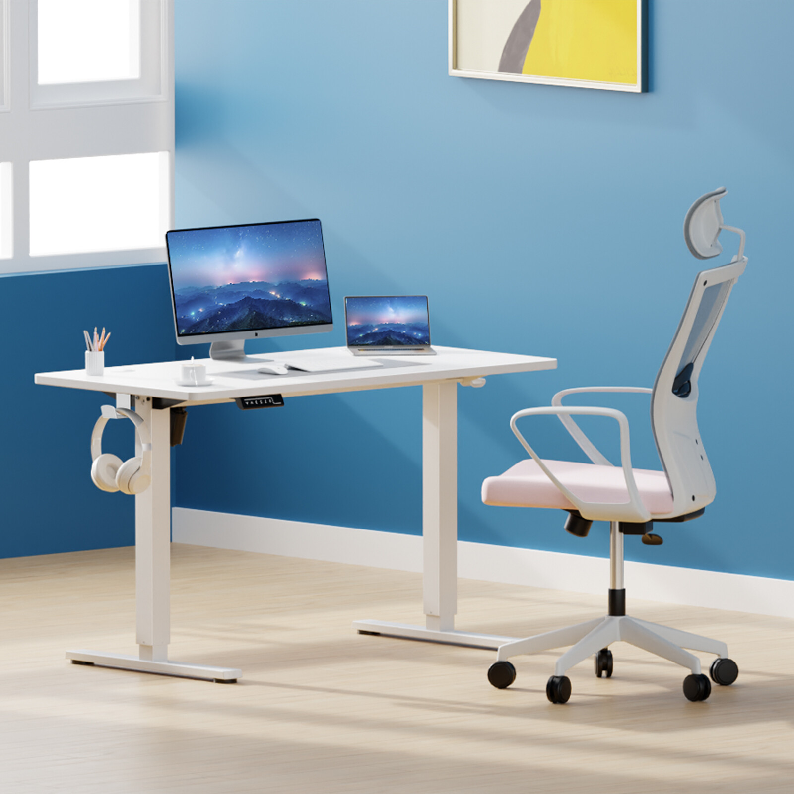 Electric Standing Desk Height Adjustable Computer Table 40/48/55/63x24in