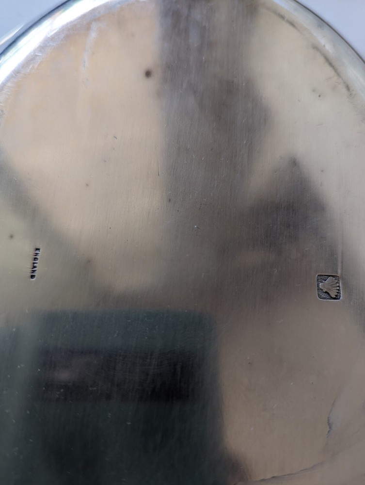 Barker Ellis England Antique Silverplate Lidded Dish Engraved Flowers Rococo