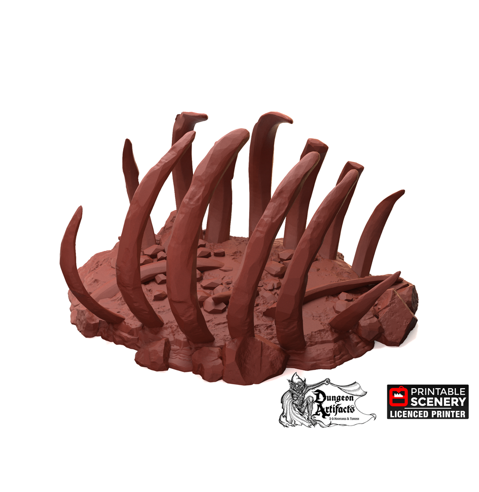 Ribcage Pass - Shadowfey Wilds - Printable Scenery Terrain Wargaming D&D DnD