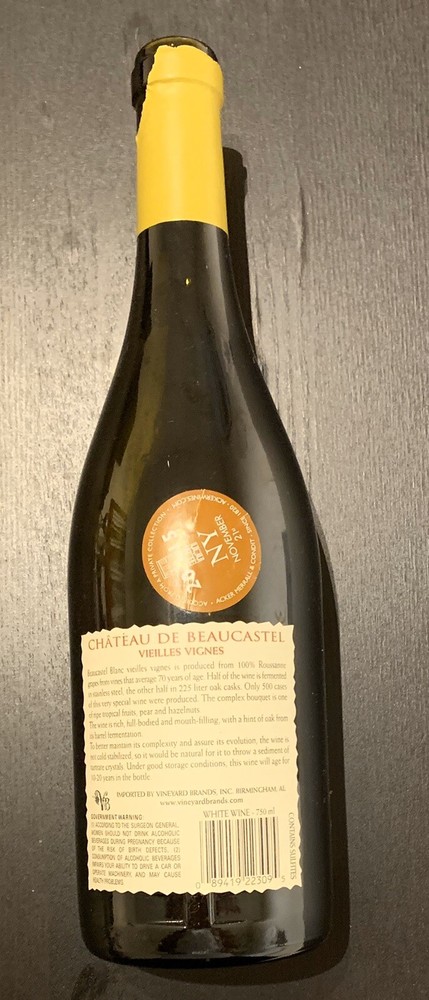 2009 Chateau de Beaucastel Wine Empty Bottle 750 ml
