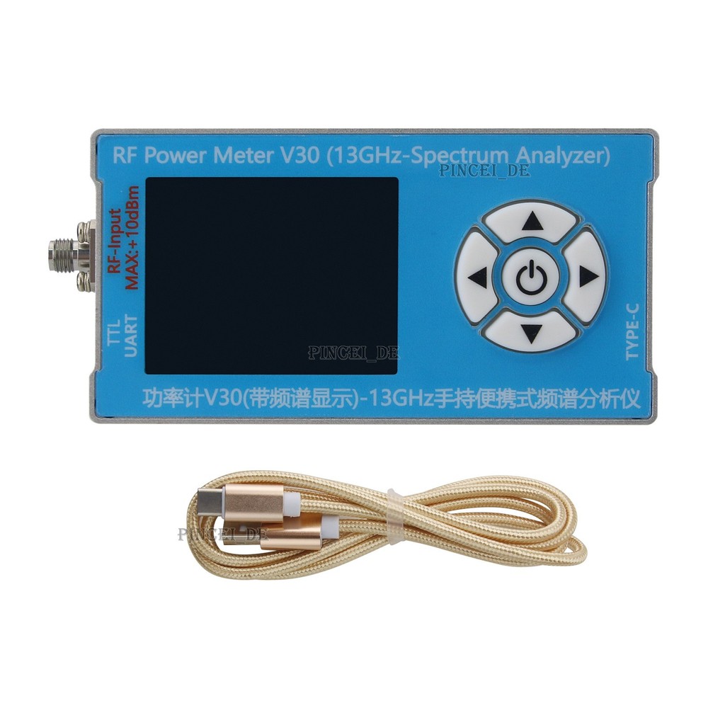V30 RF Power Meter USB Type-C with Spectrum Display Handheld Spectrum Analyzer