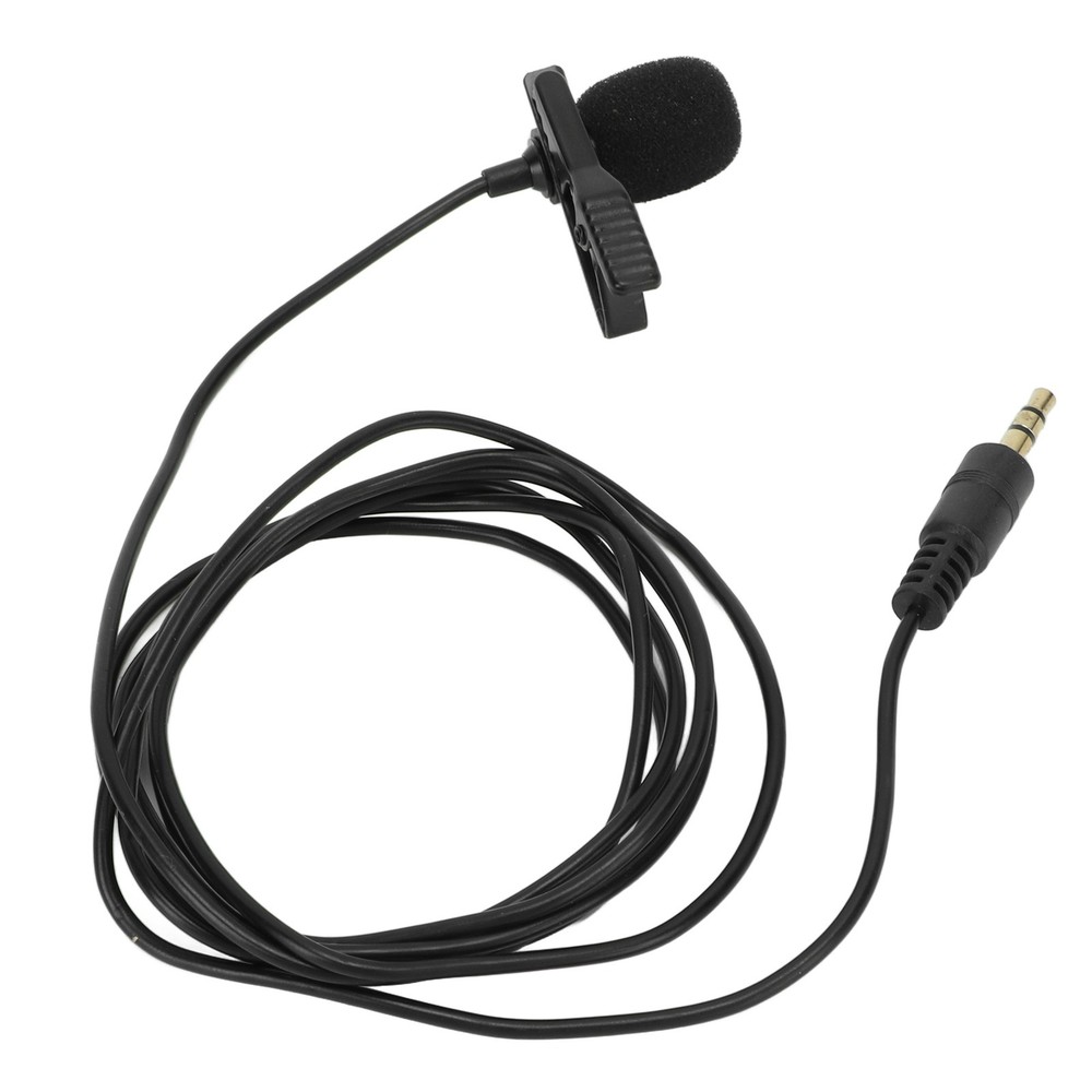 Lavalier Microphone Noise Reduction Omnidirectional Clip On Mic For Interview