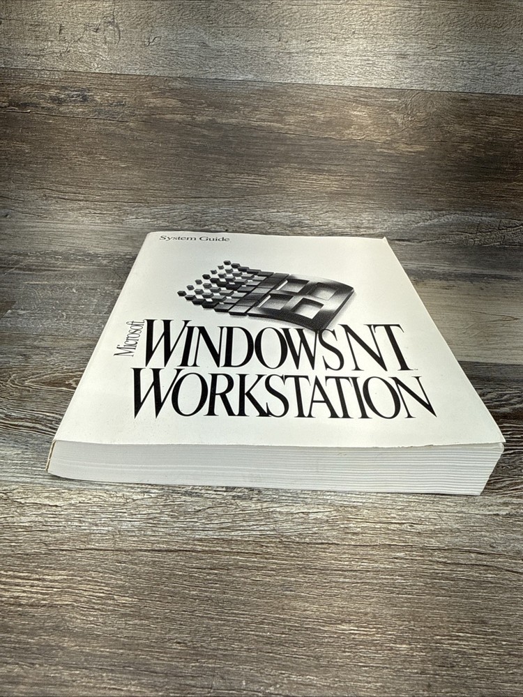 Microsoft Windows NT Workstation System Guide Version 3.5 Manual 1994 Vintage-VG