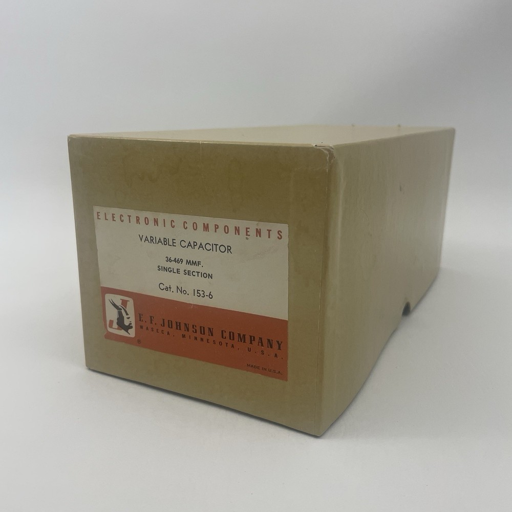 NOS E. F. Johnson 153-6 Variable Capacitor 36 - 469 MMF Single Section