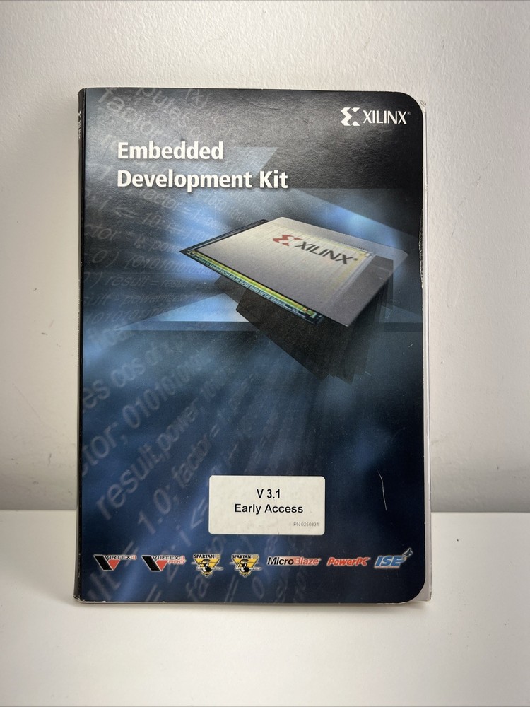 Rare Xilinx Embedded Development Kit V3.1 Software Program + Misc W Product ID