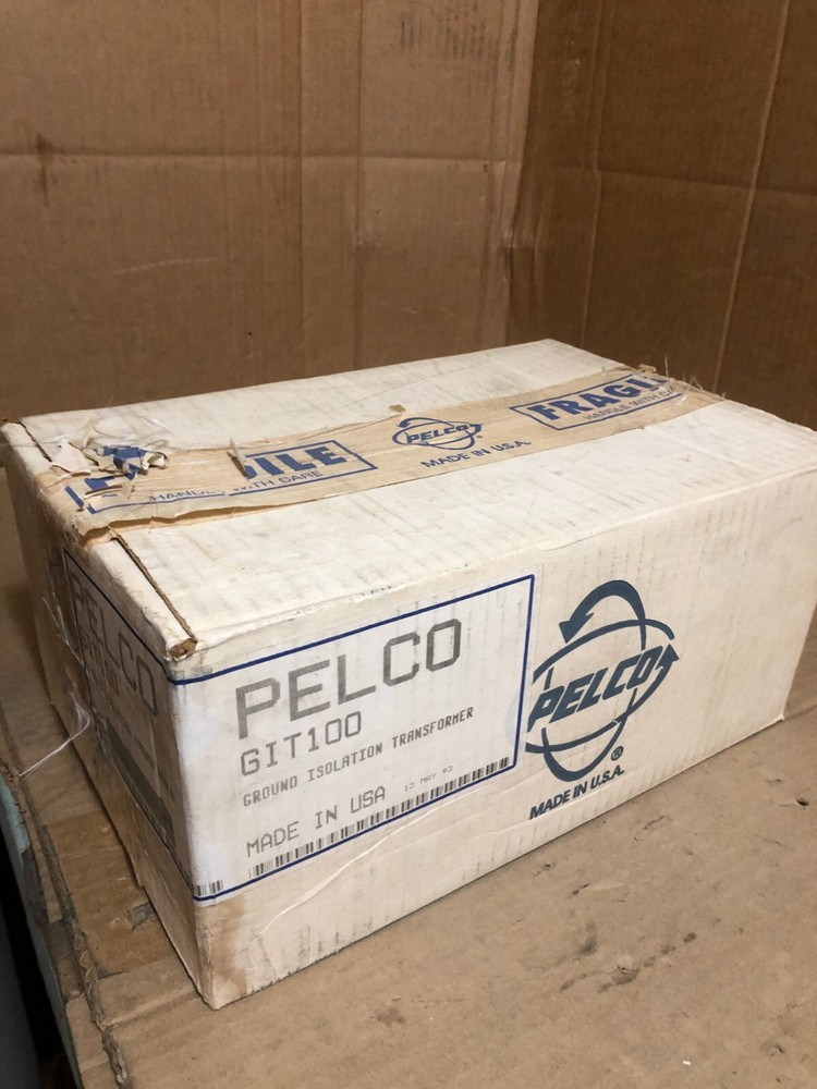 Pelco GIT-100 Ground isolation transformer, New In Sealed Box. ~