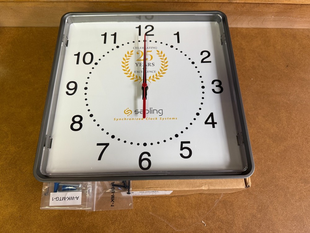 Sapling SAW-4WS-12S-0 Square Wi-Fi Clock
