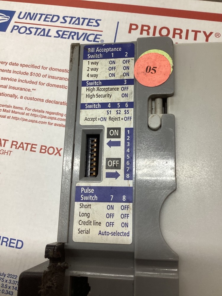 Mars VN2511 U3 110V Bill Validator Accepts $1 bills only- Untested