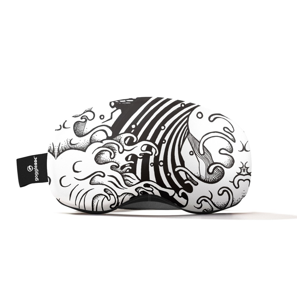 GOGGLESOC Pro Microfiber Protective Goggle Cover Wave Dance