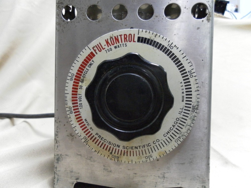 Bench Power Supply VARIAC test radios 7.5A OHMITE VT8X variable AC tranformer