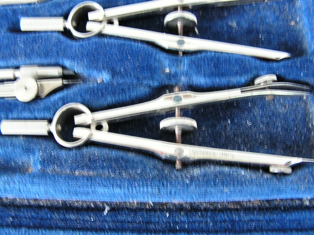 VINTAGE Draughtsman's / Engineers TECHNICAL DRAWING INSTRUMENTS Made in GERMANY