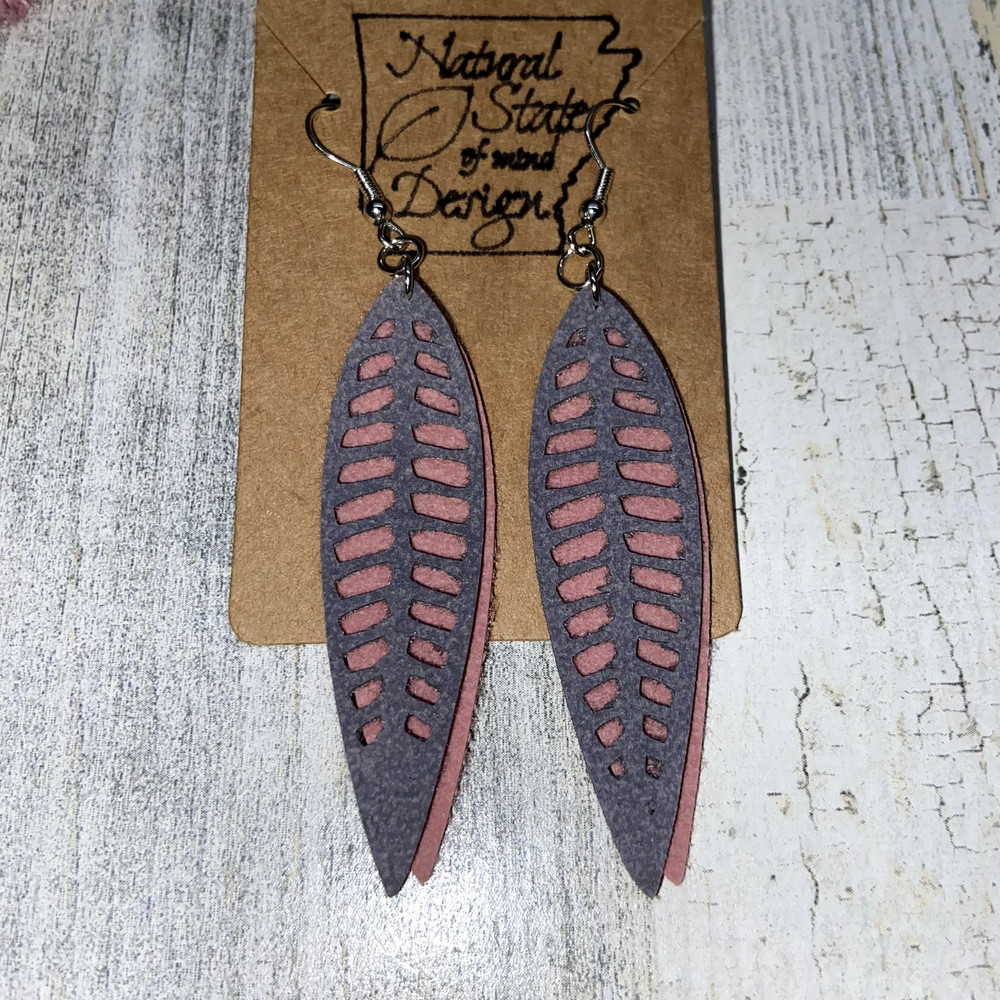 Handmade Boho Felt Dangle Earrings