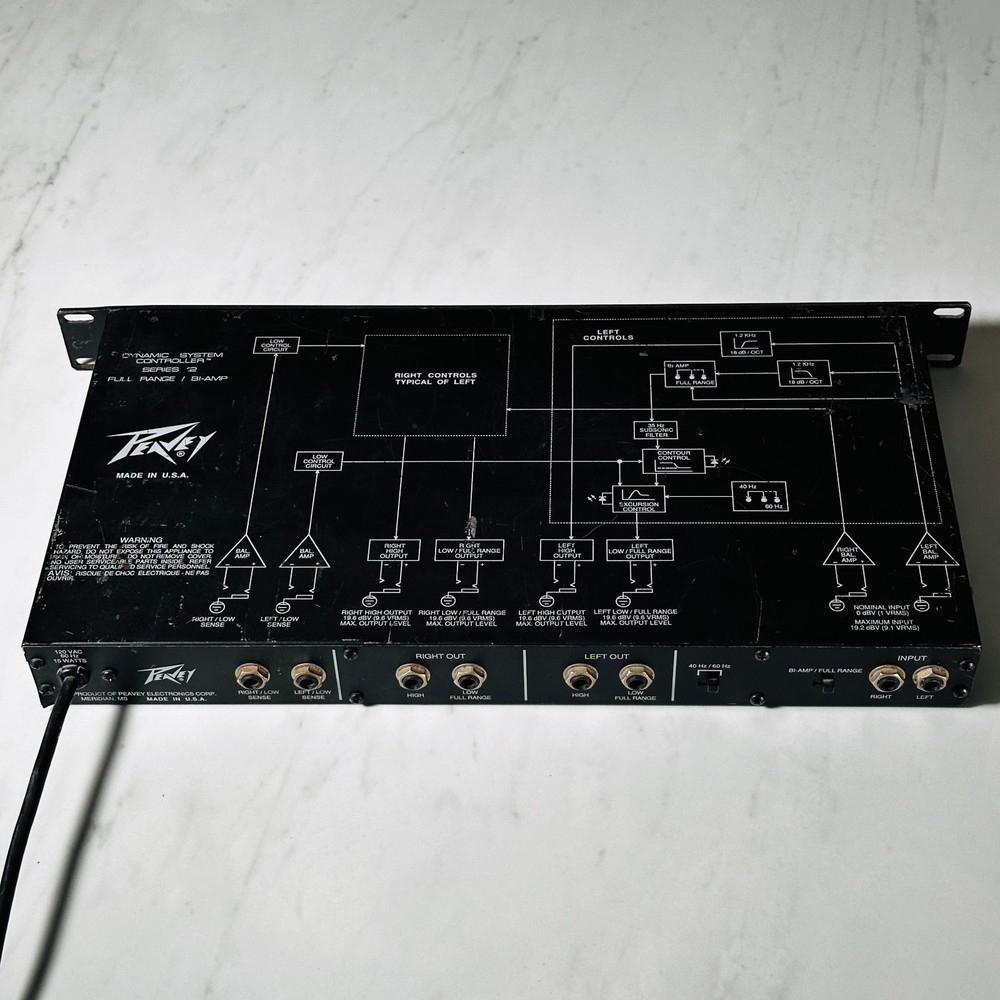Peavey Dynamic System Controller Full Range / Bi-Amp Series 12
