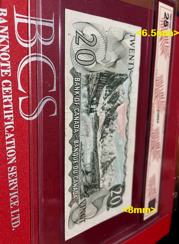MISCUT/MIS-ALIGNED 1969 $20-BCS Certification Very Fine BC-50b