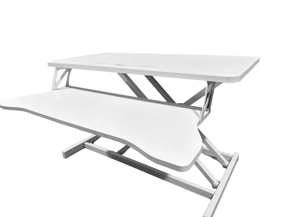 32In Desk Converter Height Adjustable Sit to Stand Riser Standing Computer Desk