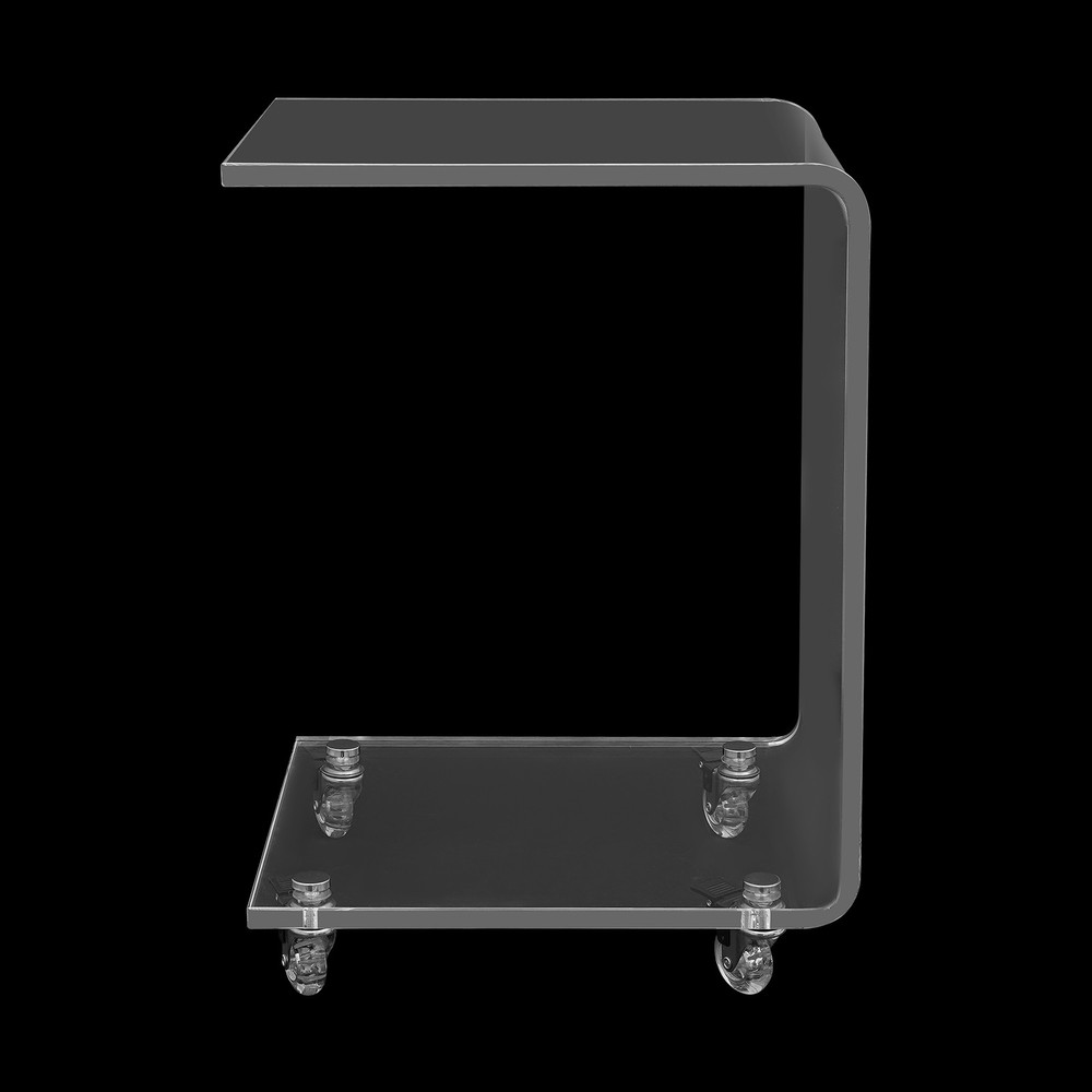 C-Shaped Side Table, Acrylic End Table, Couch Side Table